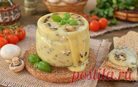 Домашний плавленый сыр с шампиньонами