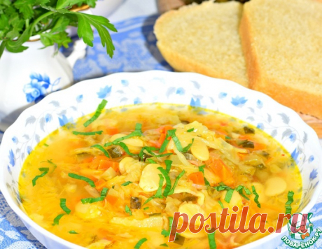 Фасолевый суп с квашеной капустой – кулинарный рецепт