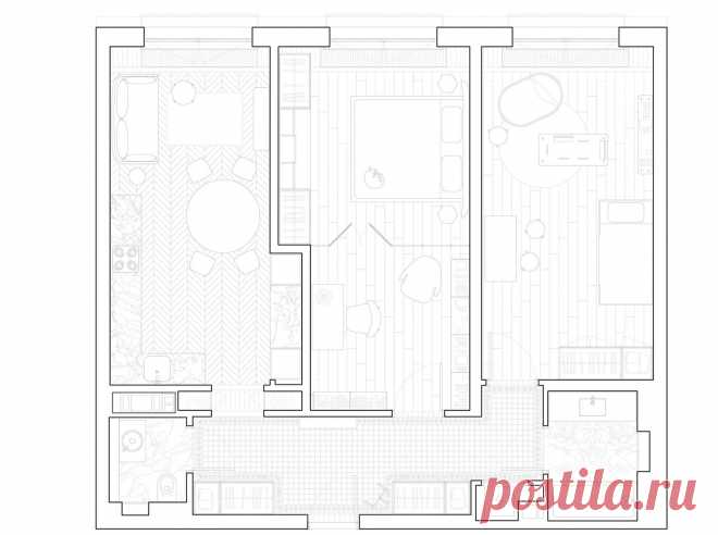 Katarsis Architects: квартира 90 кв. метров в Петербурге