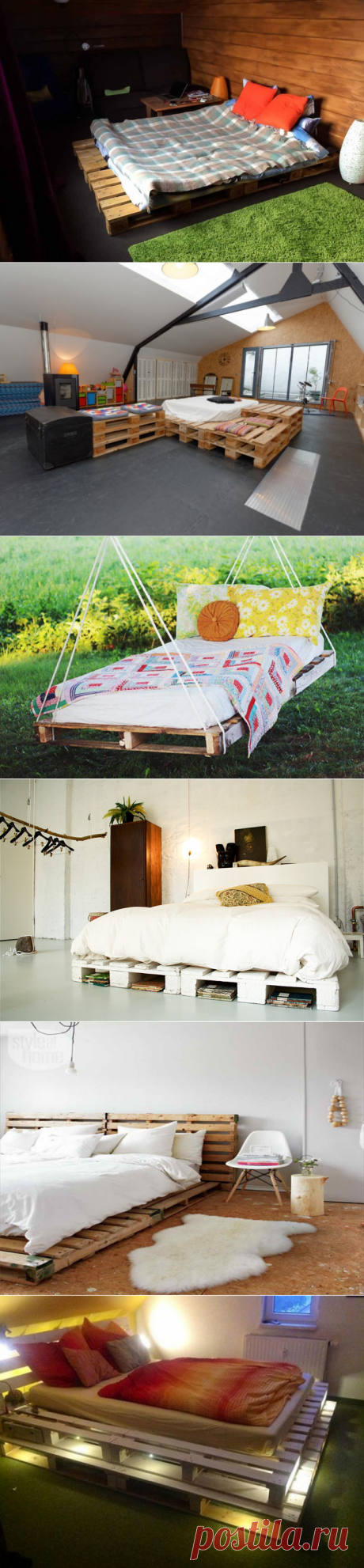 Кровати из поддонов