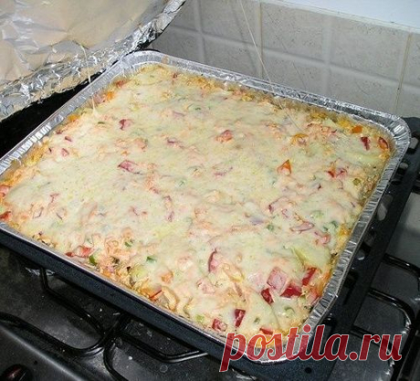 Мясо запеченное с консервированными грибами