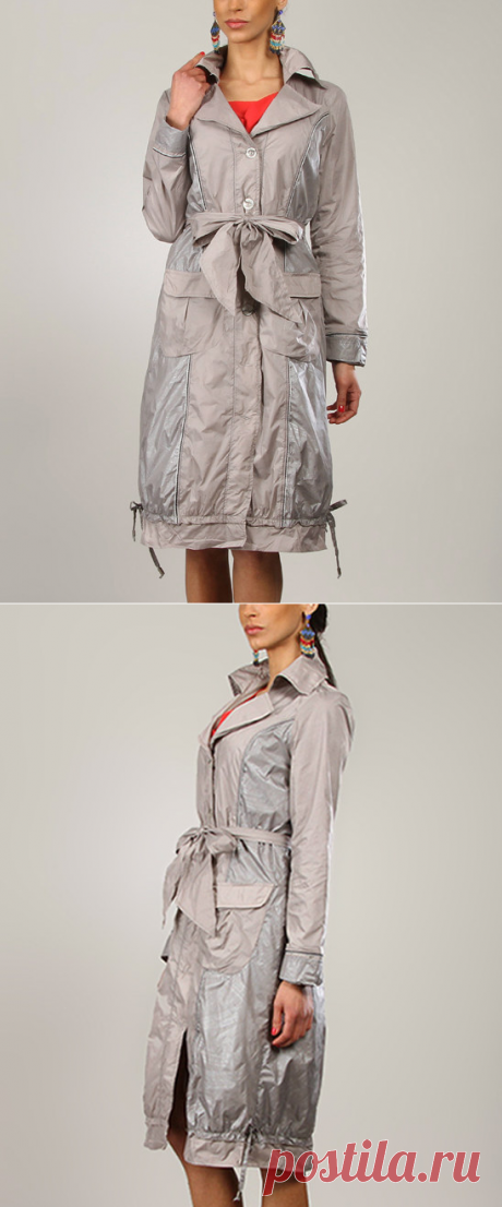 L33 by Virginie&amp;Moi Gray Bubble Trench Coat | zulily