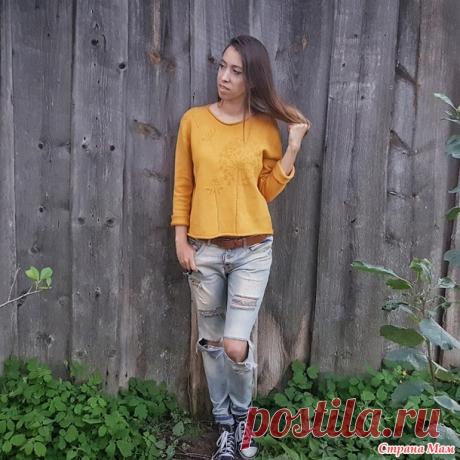 . Свитер с одуванчиками - Вязание - Страна Мам