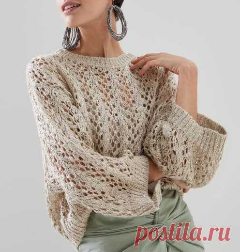Джемпер и безрукавка одним узором. Схема.🌺🌺