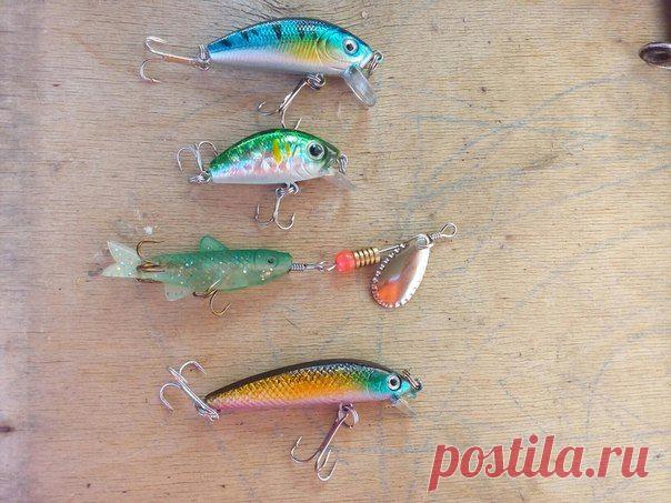 На первые две вообще окунь,галавль берет? А то 2 дня без результата уже хоть и много плавает, и на что вертушка с рыбкой и последний воблер?заранее спасибо)) / Богатая добыча