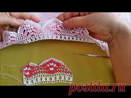 Havlu kenarı dantel oyası modeli │ Anlatımlı Video