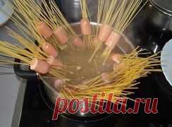 сосиски с макаронами