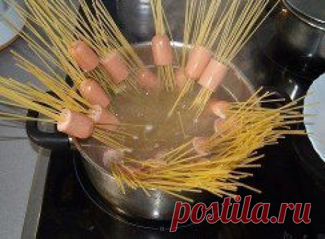 сосиски с макаронами