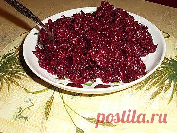 Салат из свеклы, изумительная закуска зимой | Рецепты моей мамы