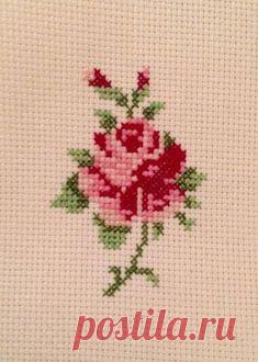 Роза для вышивки крестиком бисером