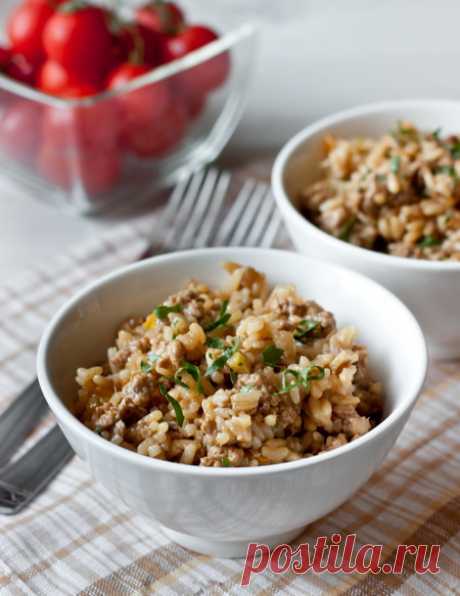 Жареный фарш с овощами и рисом: как приготовить - проверенный пошаговый рецепт с фото на Вкусном Блоге