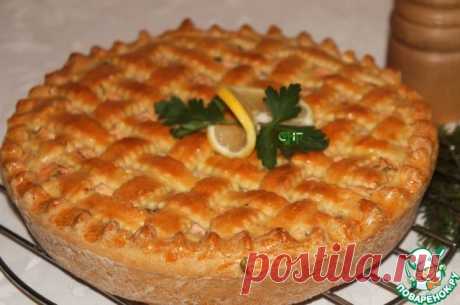 Пирог с форелью и сыром - нереально картиношный, хоть на конкурс красоты среди рыбных пирогов