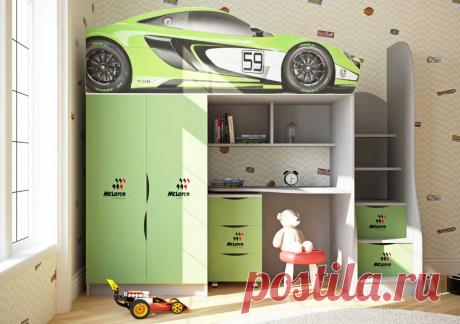 Кровать-чердак «Машинка» Авто-Виа купить в интернет-магазине Sofino.ua