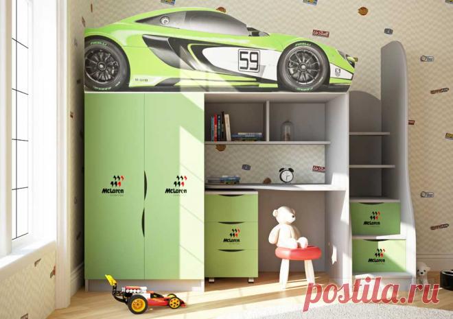Кровать-чердак «Машинка» Авто-Виа купить в интернет-магазине Sofino.ua
