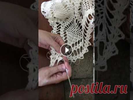 Вязание шали»Ананасами»крючком Подробный МК со схемой Несложно How to crochet a shawl  #8Аus25, 2020 Рукоделие Вязание крючком шали How to crochet a shawl...
