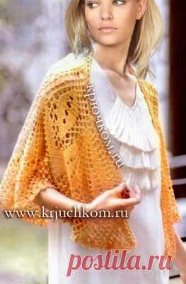 Схема вязания шали крючком