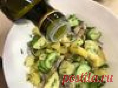 Картофельный салат с селедкой, луком и свежим огурцом – пошаговый рецепт приготовления с фото