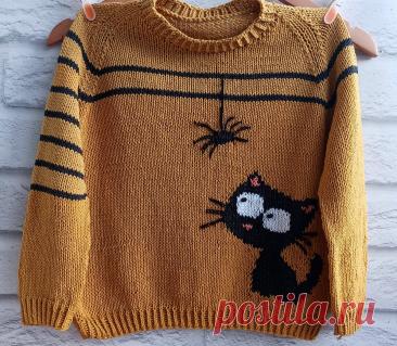 Джемпер Котовасия. | Людмила Пряжевская творчество на спицах | Дзен
