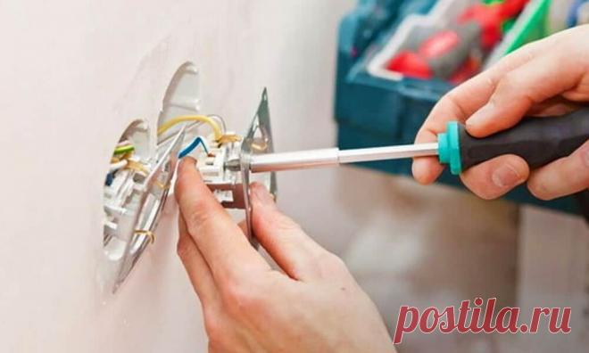 Установка розеток - Мелкий ремонт