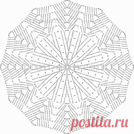 Маленькая круглая салфетка