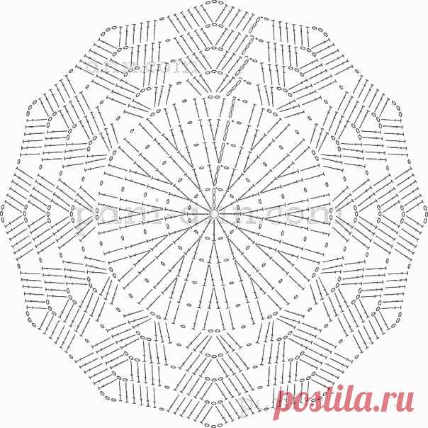 Маленькая круглая салфетка