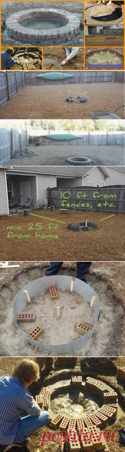 Build a brick fire pit for your backyard | The Owner-Builder Network