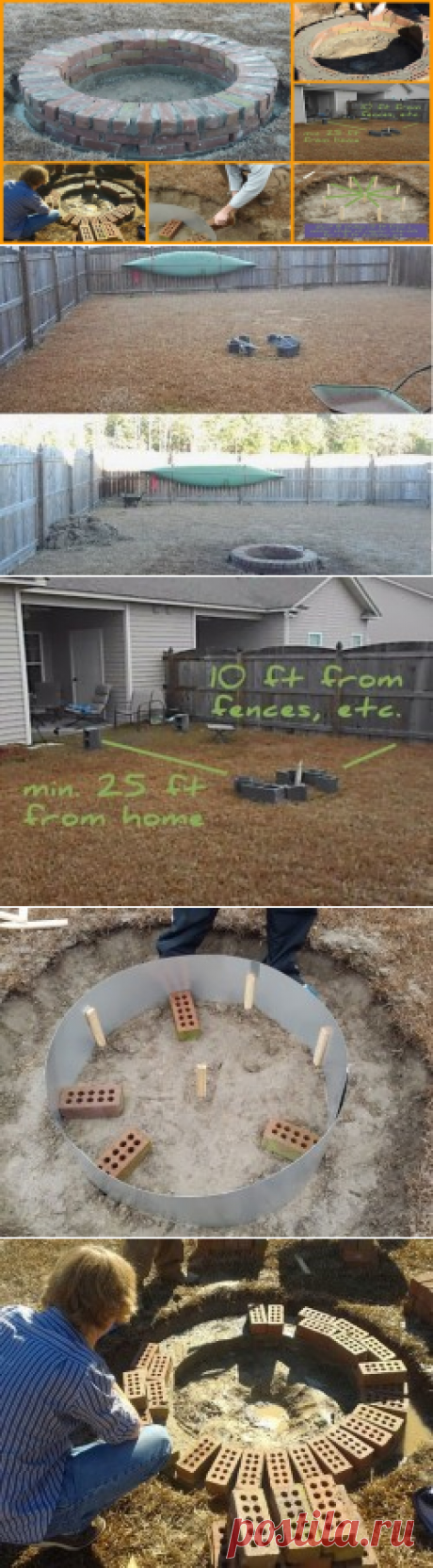 Build a brick fire pit for your backyard | The Owner-Builder Network