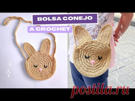 🐰Bolsa de conejo tejida a CROCHET Paso a paso/CROCHET rabbit bag Step by step🐰