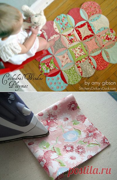 Moda Bake Shop: Cathedral Window Baby Playmat