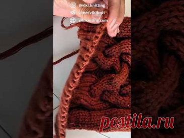 Идеальный набор петель для резинки 2х2 — красиво с двух сторон!#vikiknitting #мастеркласс