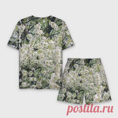 Мужской костюм с шортами 3D Цветущая вишня, фотография - купить по цене 2680 руб в интернет-магазине Всемайки, арт 3657883