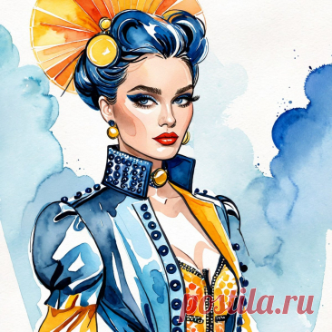 Слияние стиля: Moschino и Alexander McQueen в цифровой иллюстрации. Картинка из нейронной сети Stable Diffusion - Stable Diffusion 1.5 / SDXL примеры промтов - Форум ИИ о нейросетях - Yes Ai