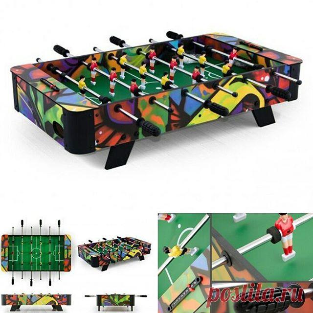 ⚽Настольный футбол (кикер) «Derby» (96x52x23см, цветной)⚽ 🎨Веселая расцветка в стиле граффити сделает этот настольный футбол не только увлекательной игрой, но и ярким украшением любой вечеринки. 🐥Подарите эту модель своему ребенку и вы не ошибетесь! Не смотря на то, что модель относится к разряду 