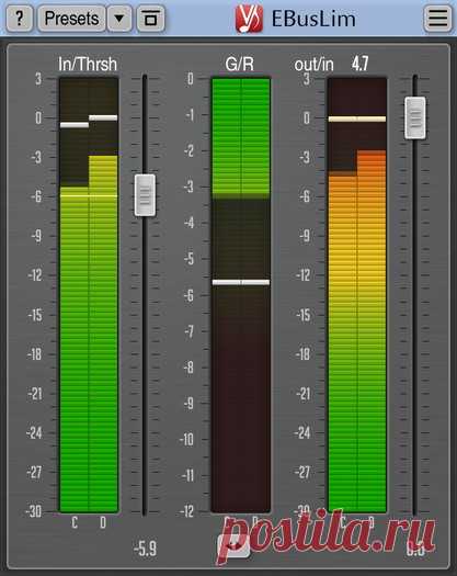 Easy Peak Limiter Plugin, Maximizer [VST, AU, AAX] - EBusLim | Voxengo
