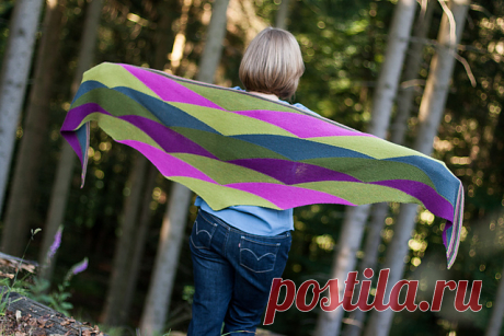 Треугольная шаль Dorset Cliffs - Вяжи.ру