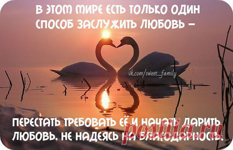Любите бескорыстно...