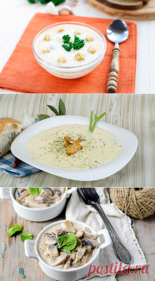 Супы с плавленым сыром