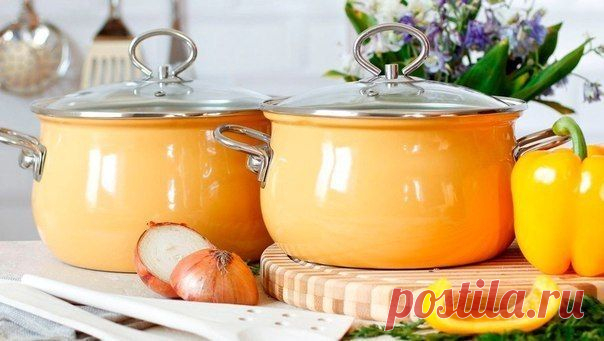 Как вернуть товарный вид эмалированным кастрюлям?