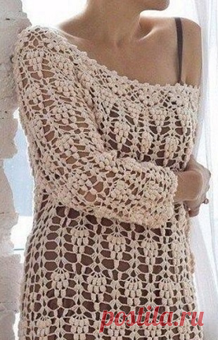 Вязание ажурной кофты