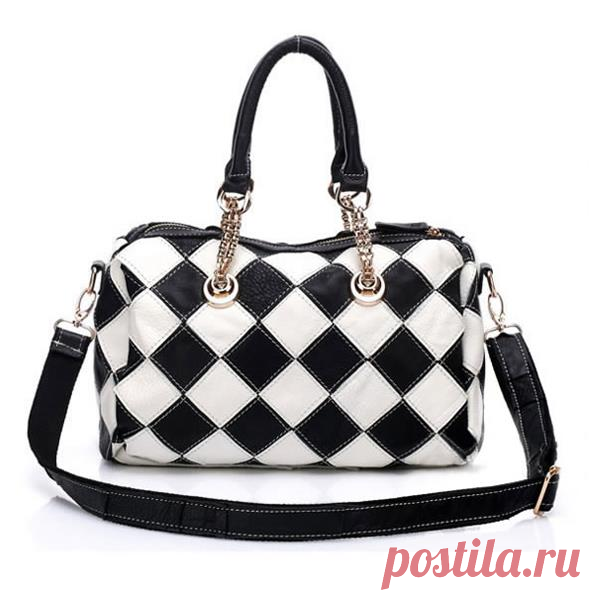 Women Elegant Cowhide Flower Patchwork Crossbody Bag Handbag - US$97.15