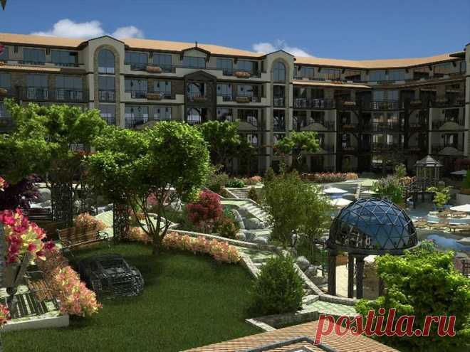 хорошее оформление сада