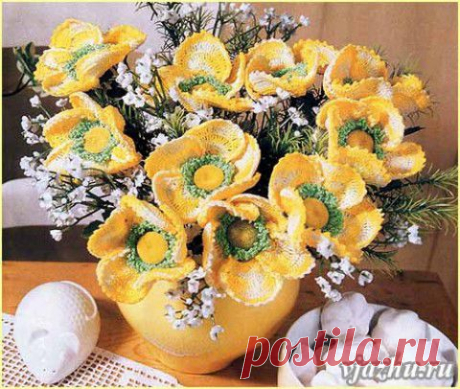 Букет желтых цветов | Искусница