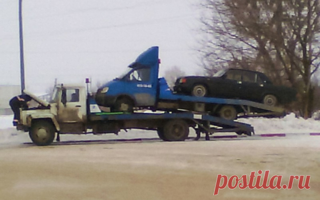 Автомобильный журнал онлайн на «Авторамблере» - Эвакуатор эвакуировал эвакуатор с эвакуированным авто