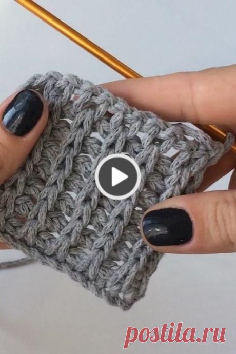 Tunisian pole knitting model video