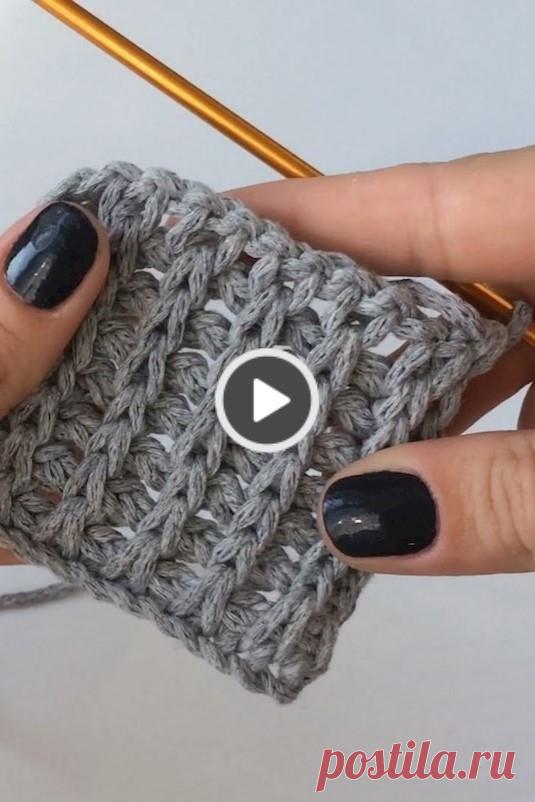 Tunisian pole knitting model video