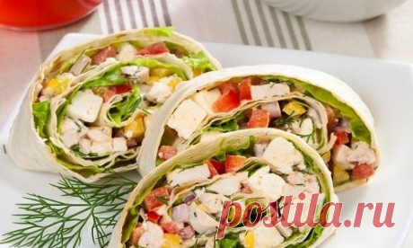 Сытный перекус: 7 рулетов из лаваша
