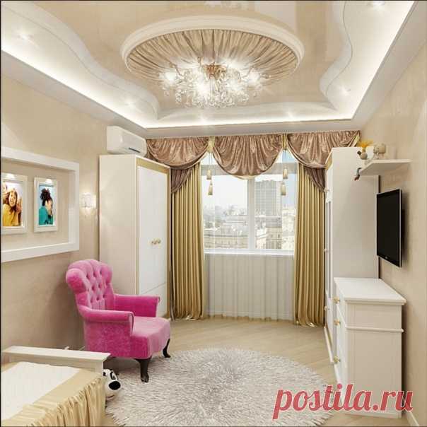 Пример комнаты подростка, для девочки.