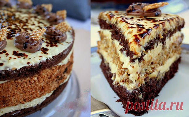 Торт «Халва» Простой, необычный и очень вкусный торт.
