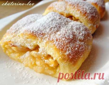 вкусные яблочные рулетики