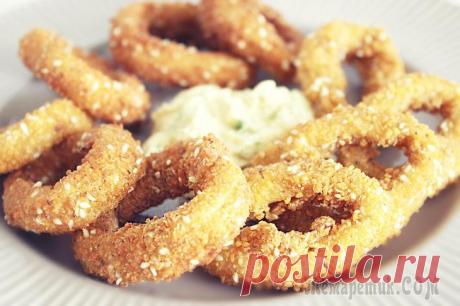 Кольца кальмара в кляре ♥ Кальмары фри